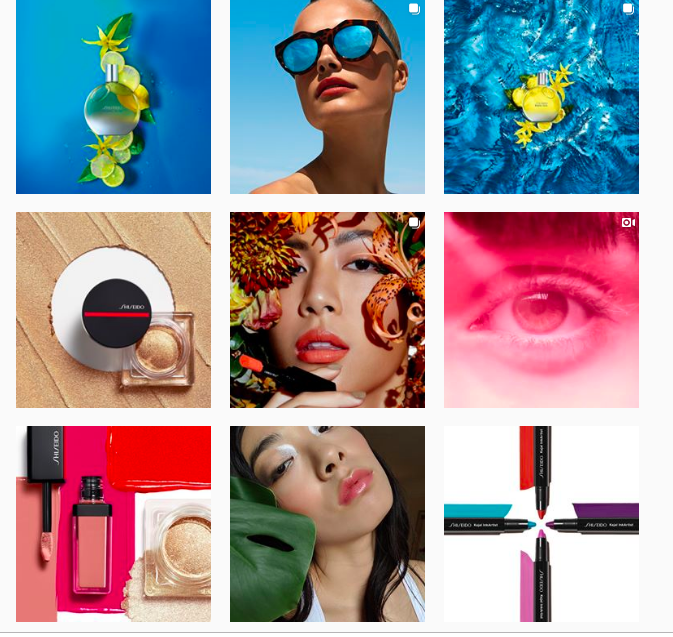 Shiseido Instagram feed
