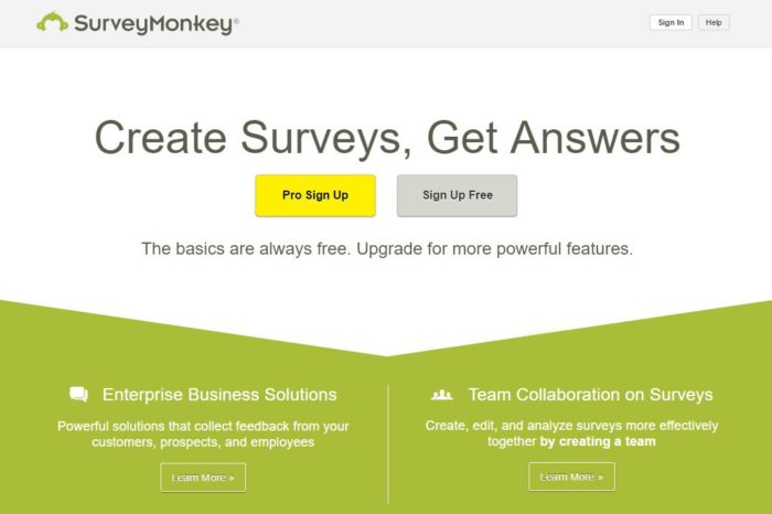 SurveyMonkey Survey Tool