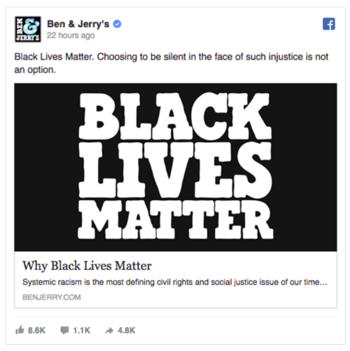 Black lives matter establishing brand boundaries