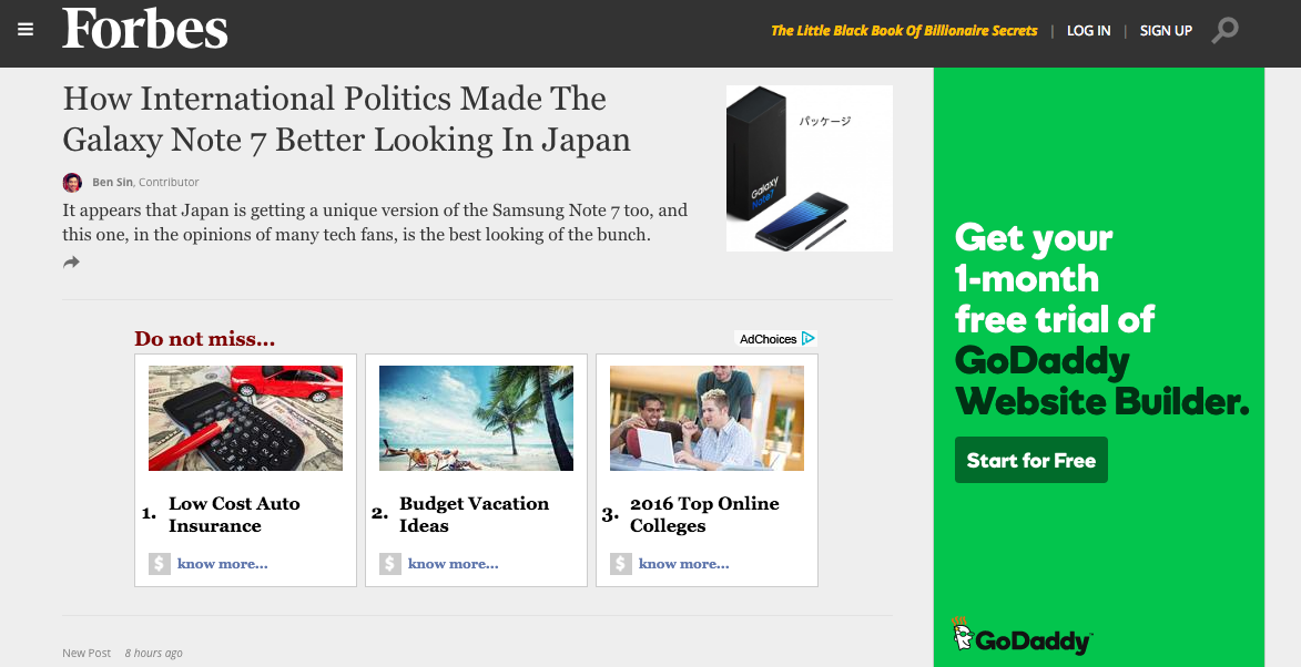 display ad forbes