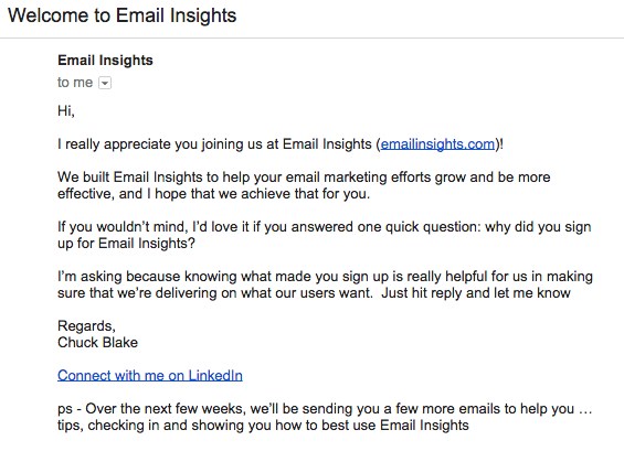feedback solicitation email