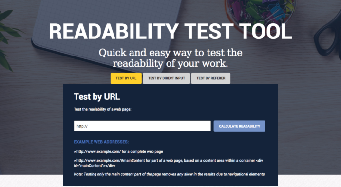 Improve the Quality of Your Blog Content Readability Test Tool