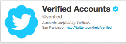 verified Twitter account screenshot